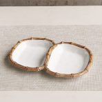 VIDA Bamboo Double Dip (White and Natural) - Image 3