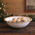 VIDA Bamboo Large Salad Bowl (White and Natural) - Image 5