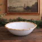 VIDA Bamboo Large Salad Bowl (White and Natural) - Image 4