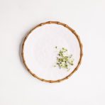 VIDA Bamboo Round Platter (White and Natural) - Image 4
