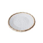 VIDA Bamboo Round Platter (White and Natural) - Image 2