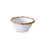 VIDA Bamboo Small Dip Bowl (White and Natural) - Image 2