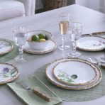 FINAL SALE - VIDA Bamboo Floral Salad Plates Set of 4 (White and Multi) - Image 2