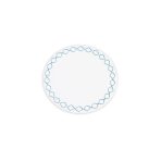 VIDA Round Embroidered Quatrefoil 15.5" Round Placemats Set of 4 (Blue) - Image 2