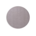 VIDA Croc Reversible 15.5" Round Placemats Set of 4 (Blue and Taupe) - Image 3