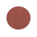 VIDA Croc Reversible 15.5" Round Placemats Set of 4 (Salmon and Taupe) - Image 2