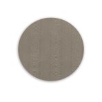 VIDA Croc Reversible 15.5" Round Placemats Set of 4 (Salmon and Taupe) - Image 3