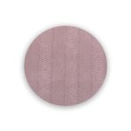FINAL SALE - VIDA Croc Reversible 15.5" Round Placemats Set of 4 (Pink and Brown) - Image 3