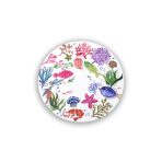 FINAL SALE - VIDA Croc Reversible  15.5" Round Placemats Set of 4 (Coastal) - Image 2