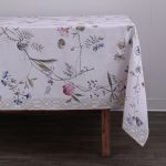 FINAL SALE - LINEN Gabrielle tablecloth 70 x120 (Floral)