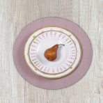 VIDA Athena Salad Plate 9.25" Set of 4 (Pink and Green dots) - Image 3