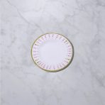 VIDA Athena Salad Plate 9.25" Set of 4 (Pink and Green dots)