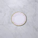VIDA Athena Salad Plate 9.25" Set of 4 (Pink and Green dots)