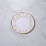 VIDA Athena Dinner Plate 11" Set of 4 (Pink and Green)