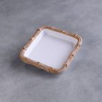 VIDA Bamboo Beverage Napkin Holder (White and Natural) - Image 3