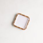 VIDA Bamboo Beverage Napkin Holder (White and Natural) - Image 4