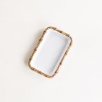 VIDA Bamboo Guest Towel Holder (White and Natural) - Image 10