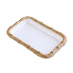 VIDA Bamboo Guest Towel Holder (White and Natural) - Image 12