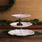 FINAL SALE - VIDA Alegria Triple Tiered Server (White) - Image 6