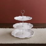 FINAL SALE - VIDA Alegria Triple Tiered Server (White) - Image 3