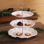 FINAL SALE - VIDA Alegria Triple Tiered Server (White) - Image 4