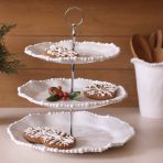 FINAL SALE - VIDA Alegria Triple Tiered Server (White) - Image 5