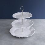 FINAL SALE - VIDA Alegria Triple Tiered Server (White)