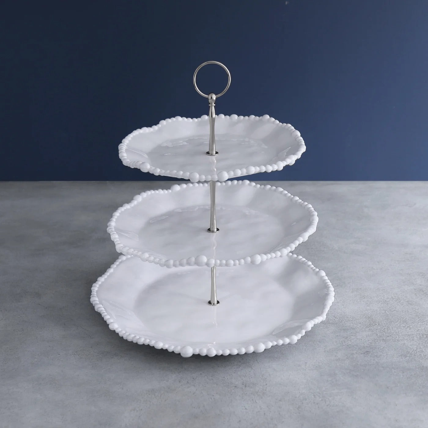 2628_lg FINAL SALE - VIDA Alegria Triple Tiered Server (White) - Image 1