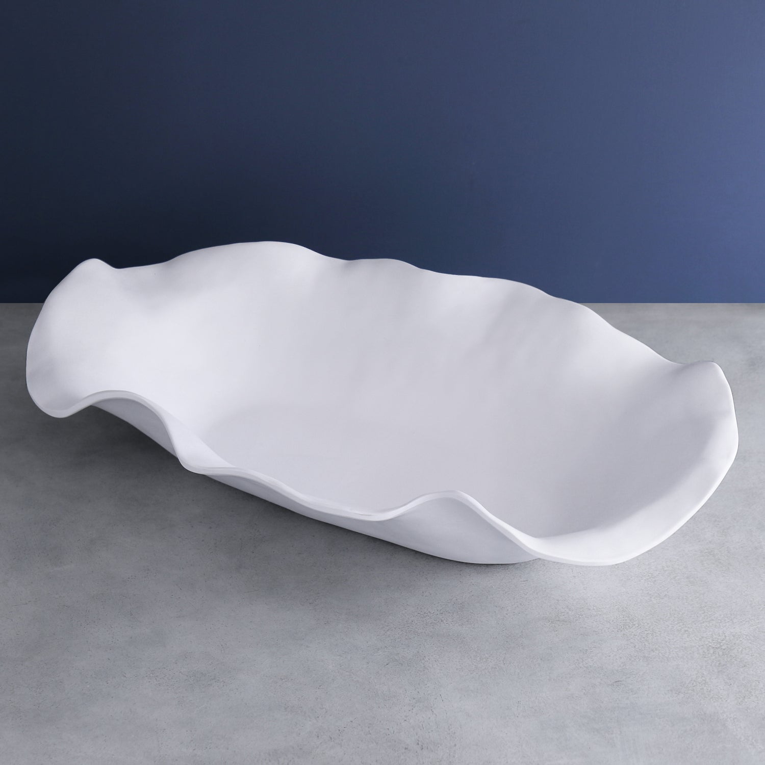 2630 VIDA Nube Extra Large Oval Centerpiece (White) - Image 1