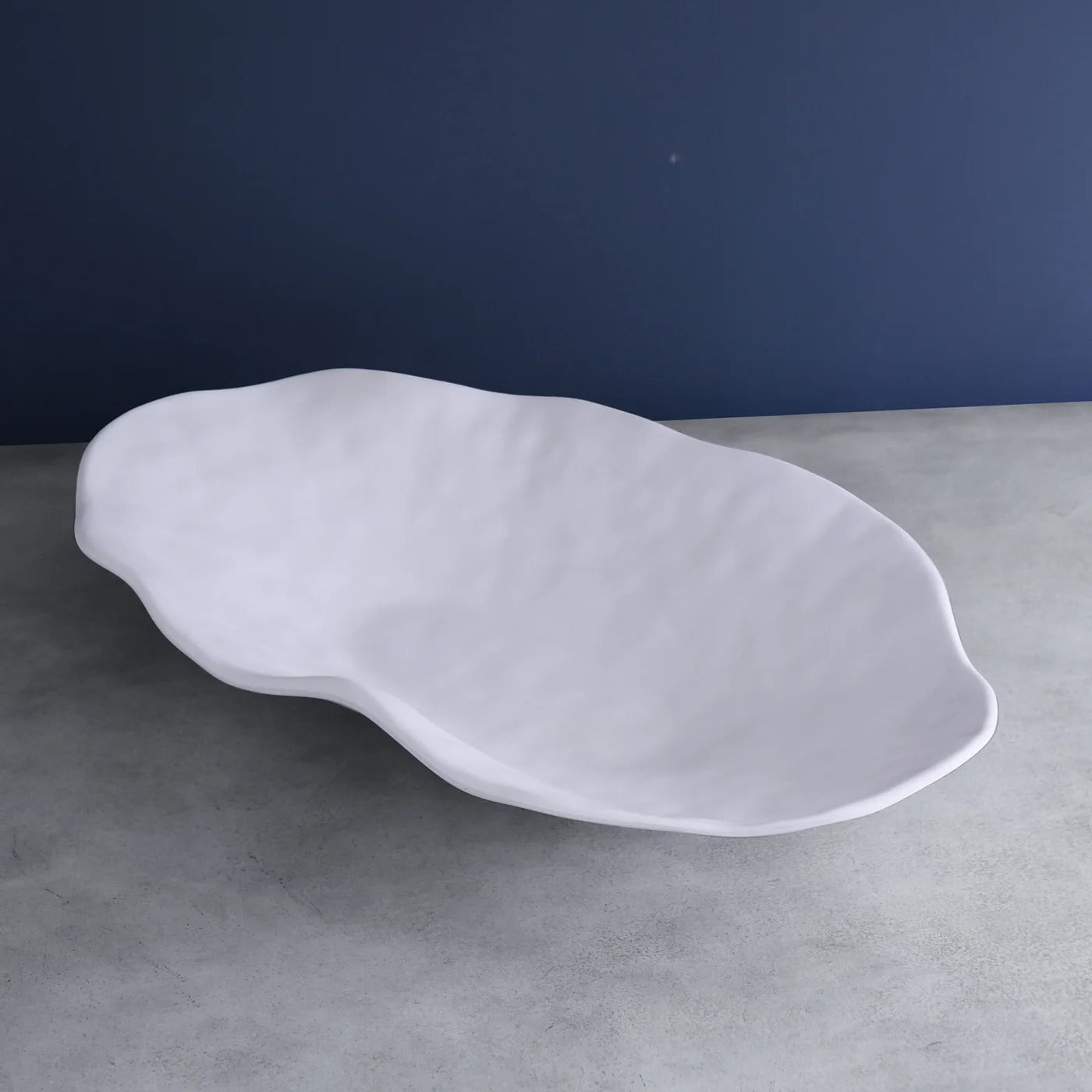 2631_lg VIDA Nube Extra Large Oval Bowl (White) - Image 1