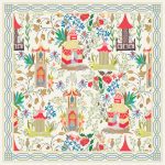 LINEN Pagoda Napkins 20 x 20 Set of 4 (Multi)