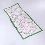 FINAL SALE - LINEN Norelle Runner 108 x 18 (Green and Red Floral) - Image 8
