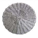 FINAL SALE - VIDA Faux Wicker Placemats Set of 4 (Grey) - Image 2