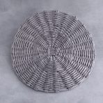 FINAL SALE - VIDA Faux Wicker Placemats Set of 4 (Grey)