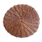 VIDA Faux Wicker Placemats Set of 4 (Brown) - Image 2