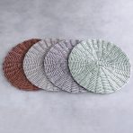 VIDA Faux Wicker Placemats Set of 4 (Brown) - Image 3