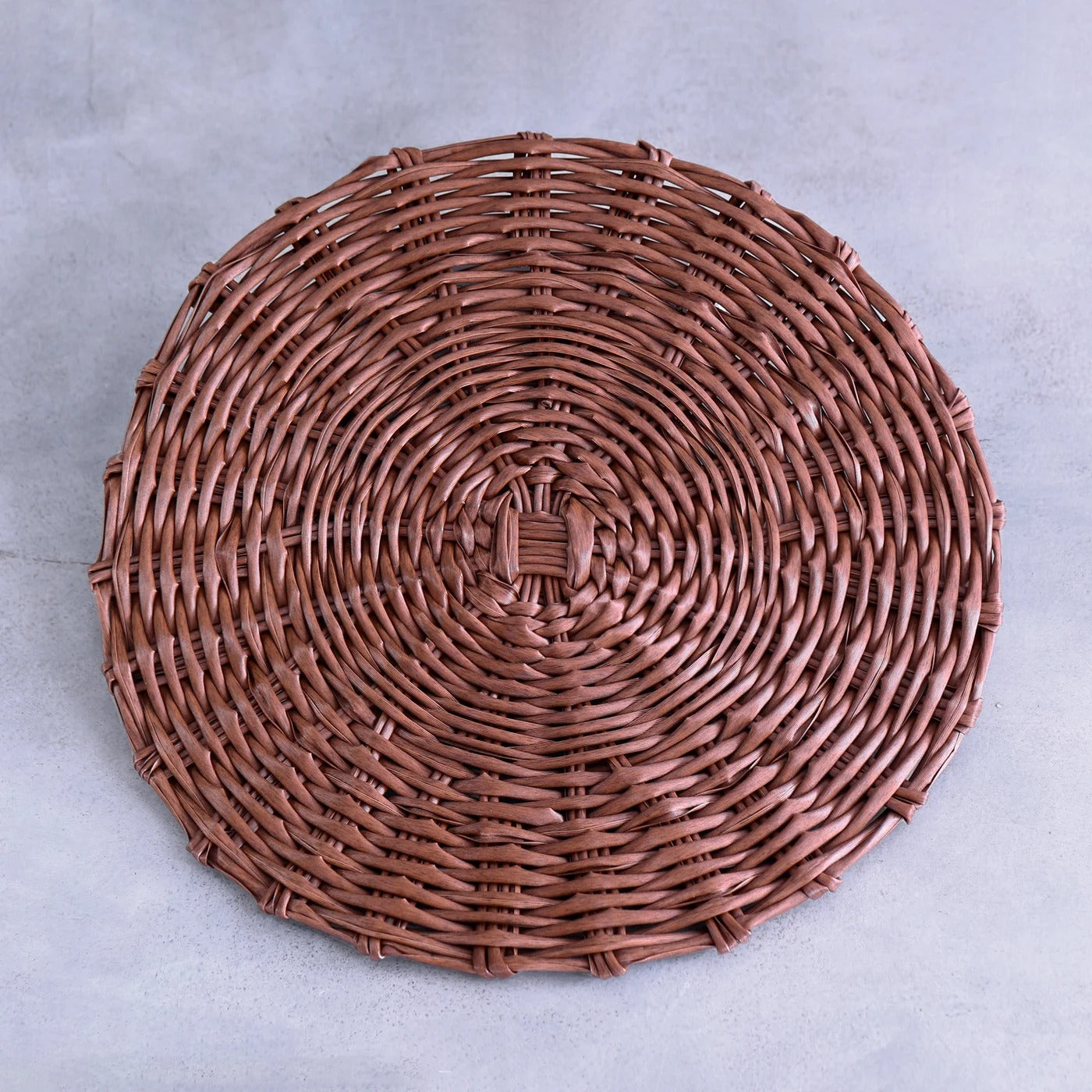 2642_lg VIDA Faux Wicker Placemats Set of 4 (Brown) - Image 1