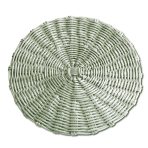 VIDA Faux Wicker Placemats Set of 4 (Sage) - Image 2