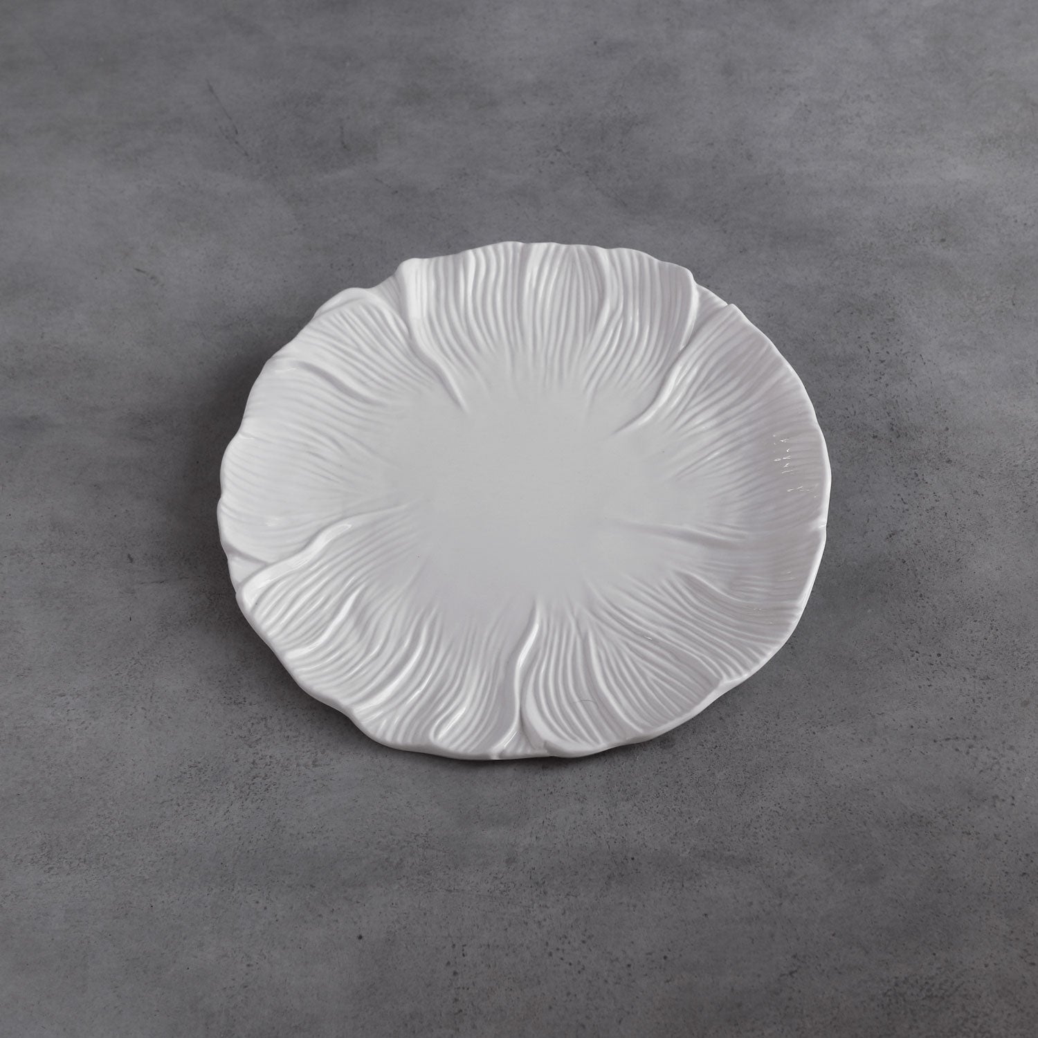 2710 VIDA Lettuce 11" Dinner Plate Set of 4 (White) - Image 1