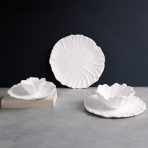 VIDA Lettuce 11" Dinner Plate Set of 4 (White) - Image 2