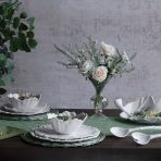 VIDA Lettuce 9" Salad Plate Set of 4  (White) - Image 4
