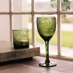 FINAL SALE - GLASS Fern Double Old Fashioned Set of 4 (Dark Green) - Image 2