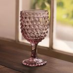 FINAL SALE - GLASS Hobnail All Purpose Set of 4 (Light Purple)