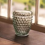 FINAL SALE - GLASS Hobnail Double Old Fashioned Set of 4 (Moss Green) - Image 3