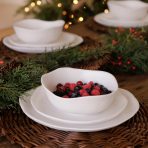 VIDA Nube Salad Plate Set of 4 (White) - Image 5