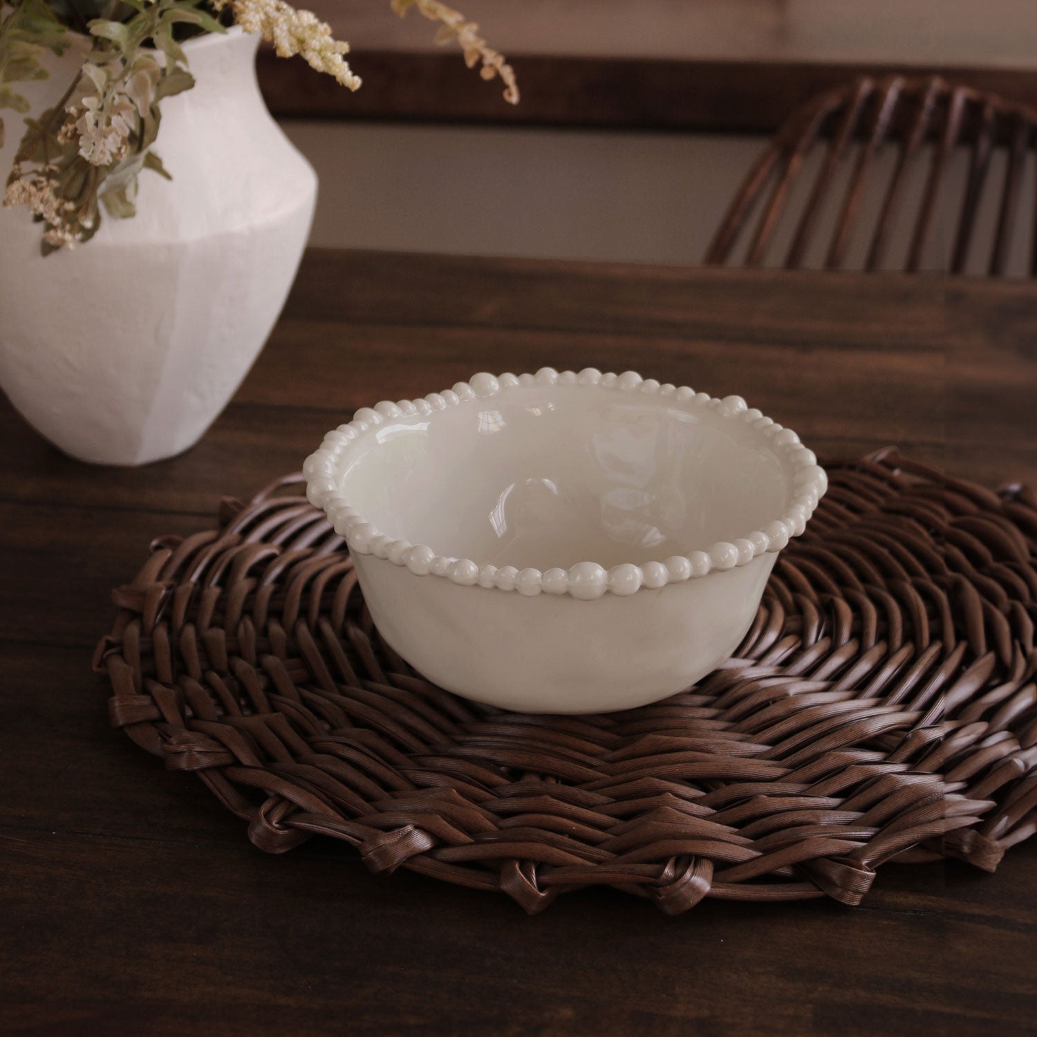 2799 FINAL SALE - VIDA Alegria Cereal Bowl Set of 4 (Sand) - Image 1
