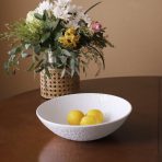 FINAL SALE - VIDA Croc Large Bowl (White) - Image 3