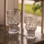 FINAL SALE - GLASS Baroque 12 oz Stemless Set of 4 (Clear) - Image 2