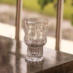 FINAL SALE - GLASS Baroque 6 oz Stemless Set of 4 (Clear)