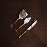 VIDA Tortoise and Stainless Cheese Set of 3